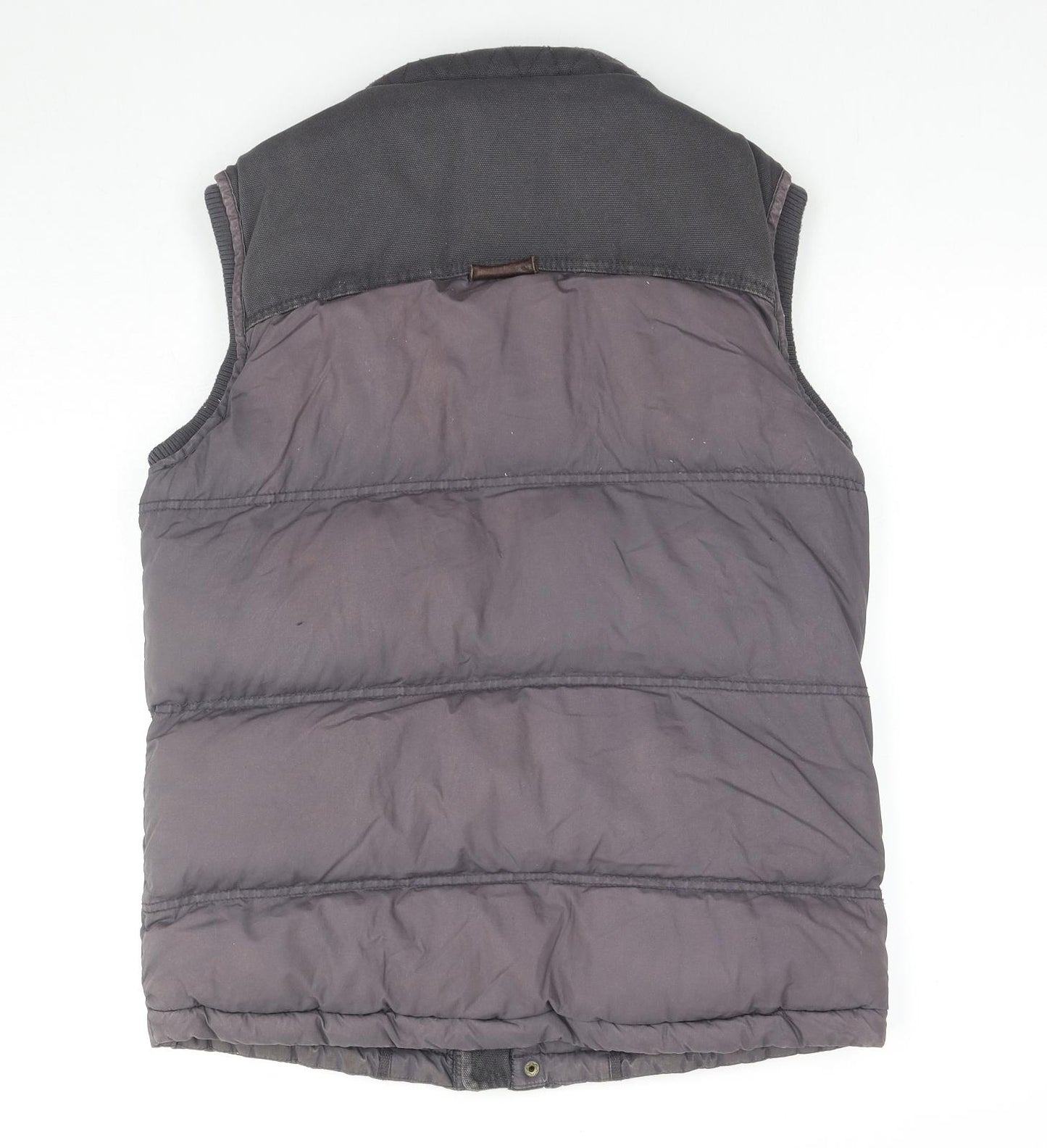 Fat Face Mens Grey Gilet Waistcoat Size S Zip