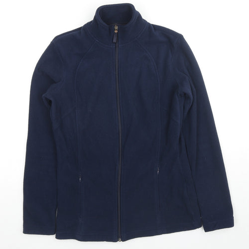Marks and Spencer Womens Blue Jacket Size 8 Zip