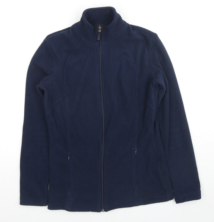 Marks and Spencer Womens Blue Jacket Size 8 Zip