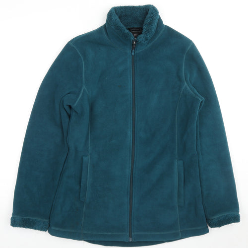 W32 Womens Blue Jacket Size M Zip - Waterproof