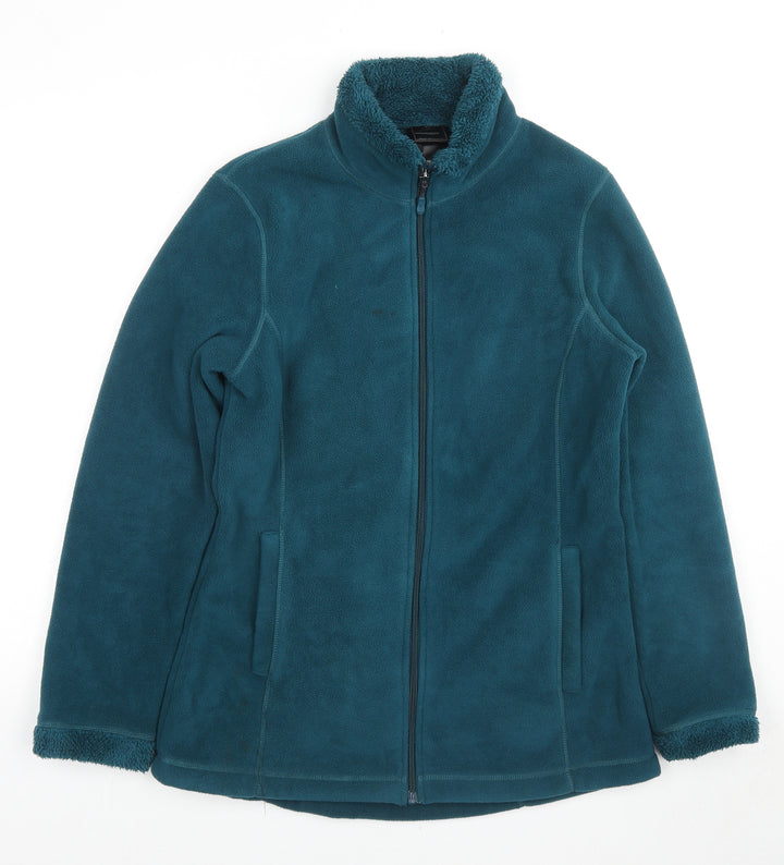 W32 Womens Blue Jacket Size M Zip - Waterproof