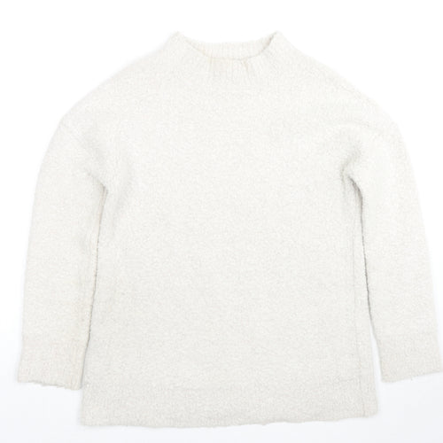 Crew Clothing Womens Ivory Round Neck Acrylic Pullover Jumper Size 10