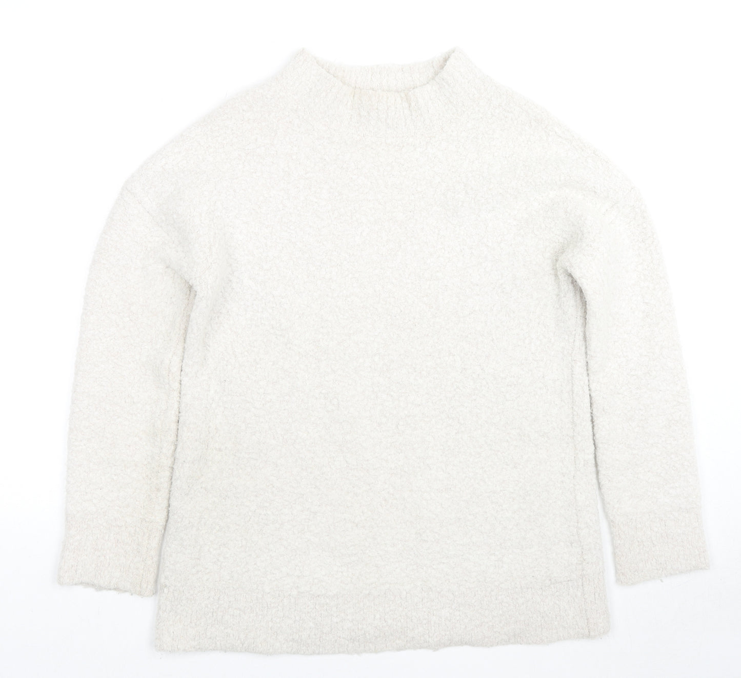 Crew Clothing Womens Ivory Round Neck Acrylic Pullover Jumper Size 10