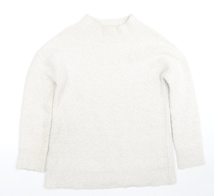 Crew Clothing Womens Ivory Round Neck Acrylic Pullover Jumper Size 10