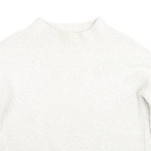 Crew Clothing Womens Ivory Round Neck Acrylic Pullover Jumper Size 10