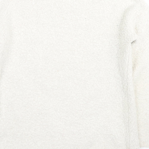 Crew Clothing Womens Ivory Round Neck Acrylic Pullover Jumper Size 10