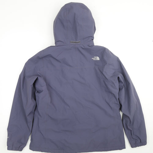 The North Face Womens Purple Windbreaker Jacket Size XL Zip - Technical