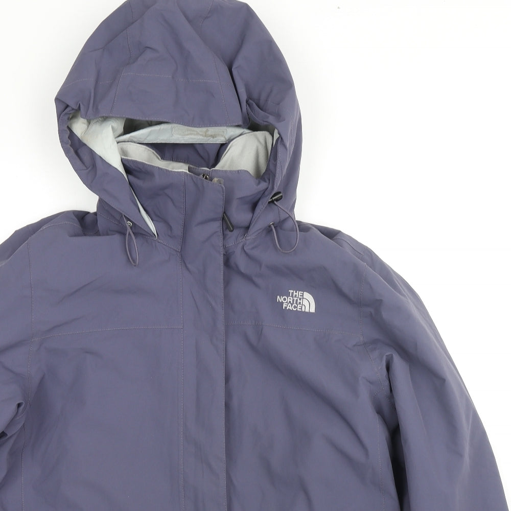 The North Face Womens Purple Windbreaker Jacket Size XL Zip - Technical