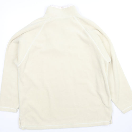 Casual Club Womens Beige Polyester Pullover Sweatshirt Size 14 Pullover