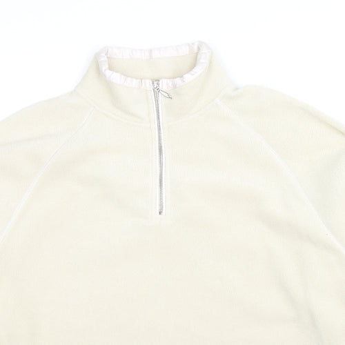 Casual Club Womens Beige Polyester Pullover Sweatshirt Size 14 Pullover