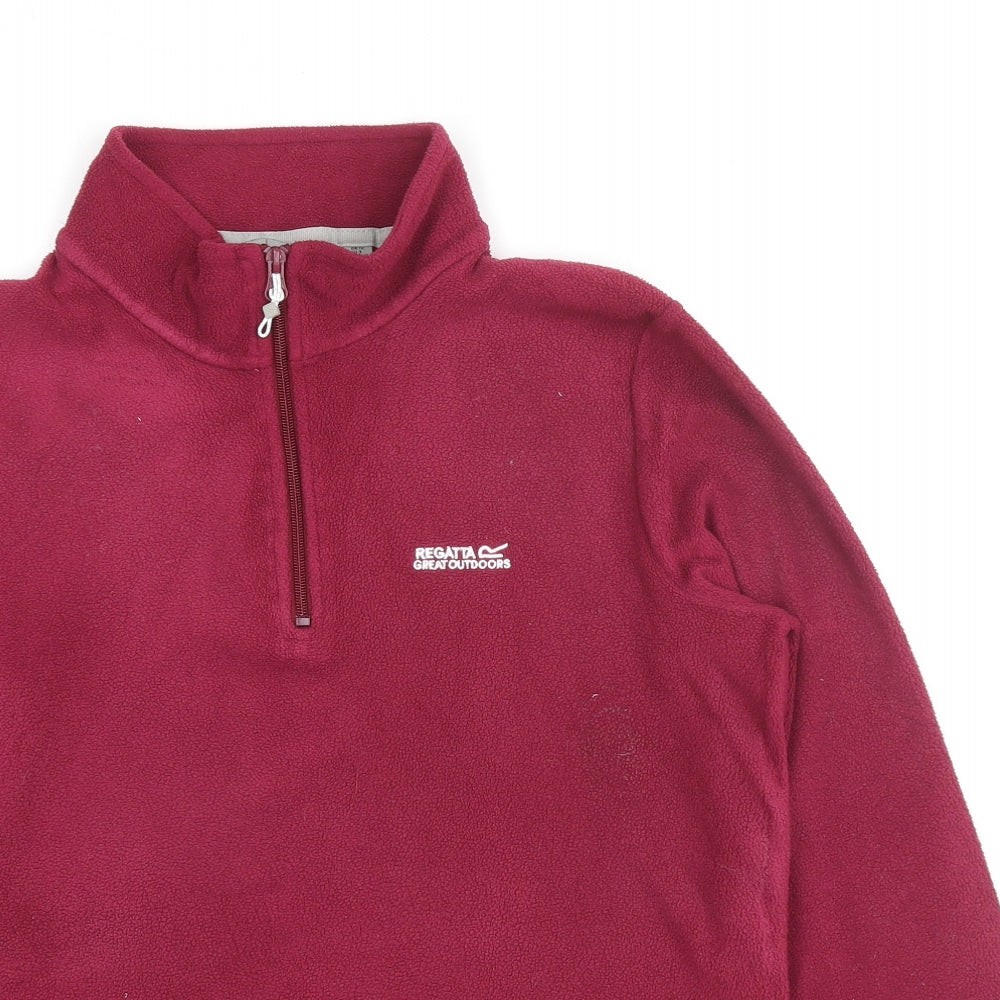 Regatta Womens Red Polyester Pullover Sweatshirt Size 12 Pullover