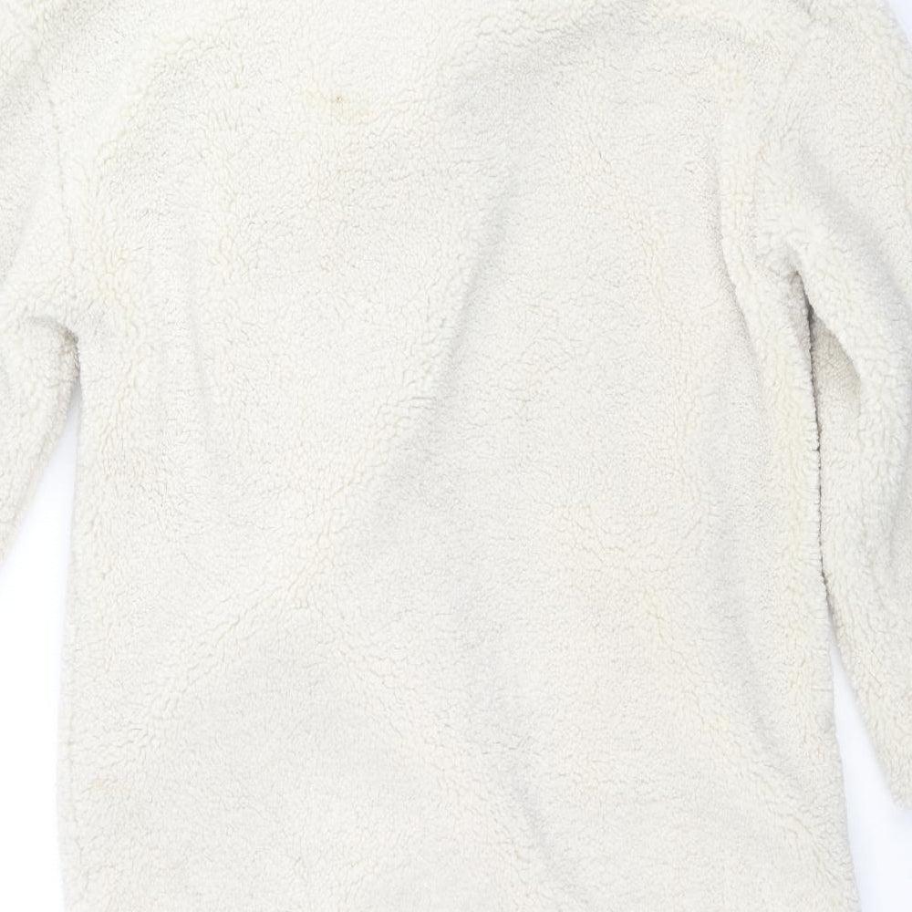 Misspap Womens Ivory Overcoat Coat Size 10 Button