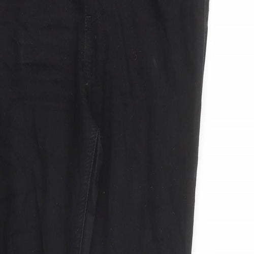 Marks and Spencer Womens Black Cotton Jegging Jeans Size 10 L27 in Regular - Elasticated Waist