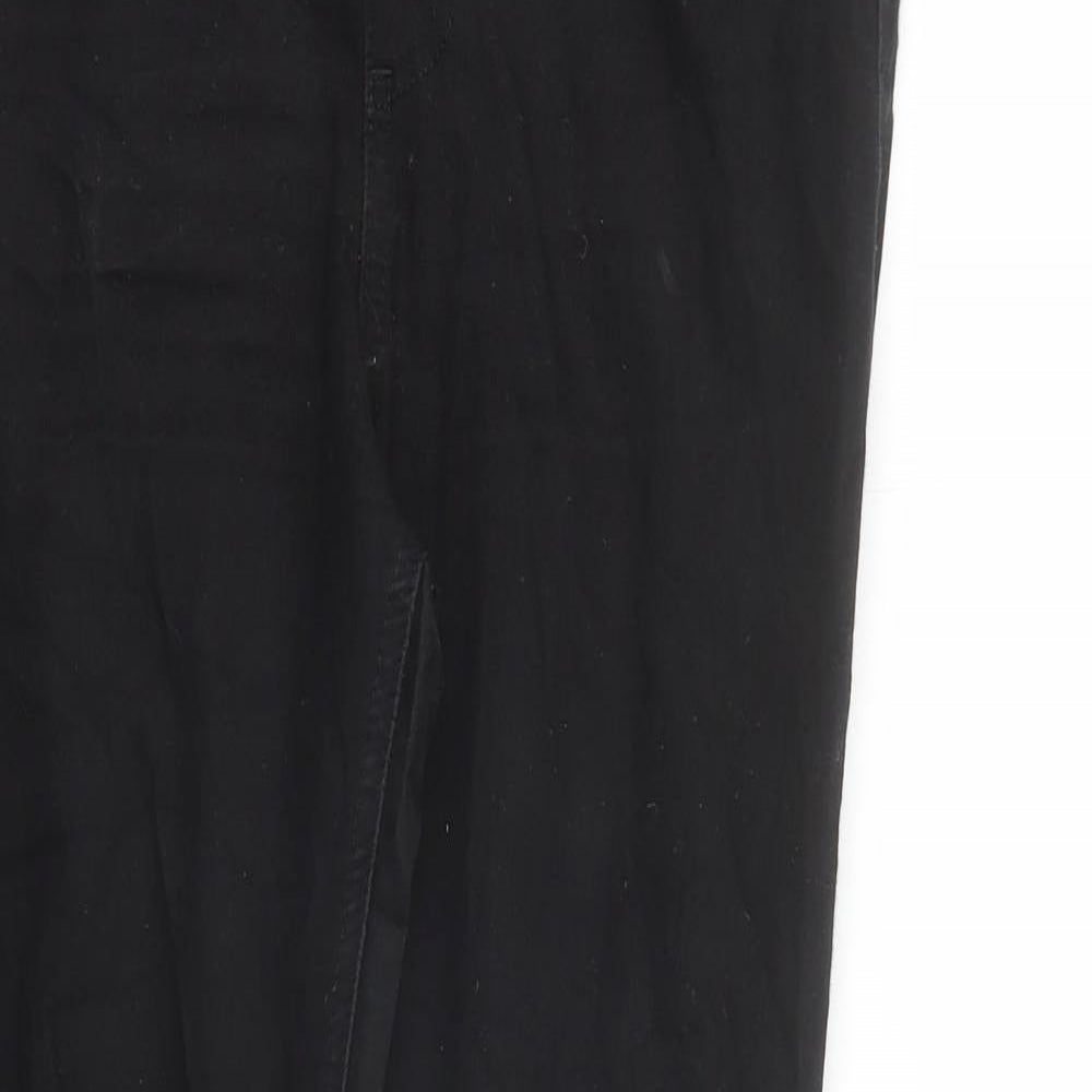 Marks and Spencer Womens Black Cotton Jegging Jeans Size 10 L27 in Regular - Elasticated Waist