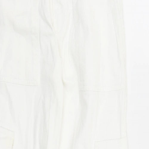 BDG Womens White Cotton Straight Jeans Size XS L28 in Regular Zip - Cargo
