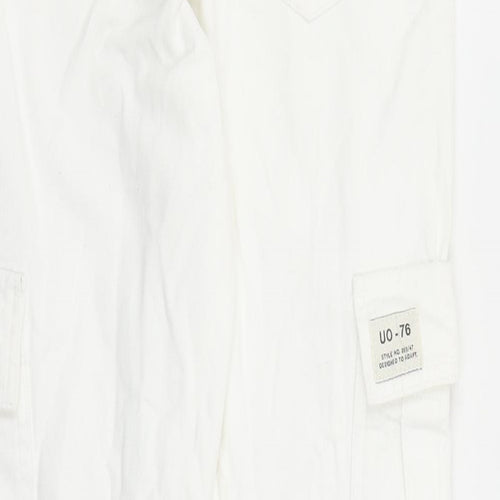 BDG Womens White Cotton Straight Jeans Size XS L28 in Regular Zip - Cargo