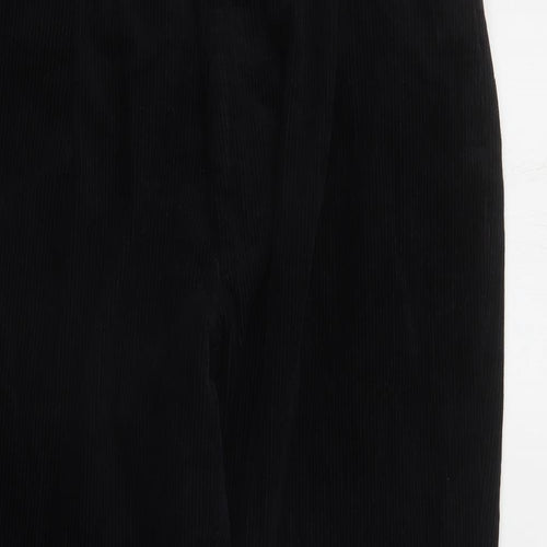 EWM Mens Black Cotton Trousers Size 38 in L29 in Regular Zip