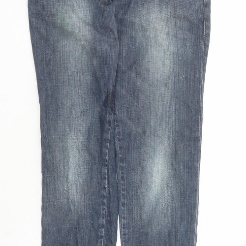 Miss Sixty Girls Blue Cotton Straight Jeans Size 13 Years L27 in Regular Zip