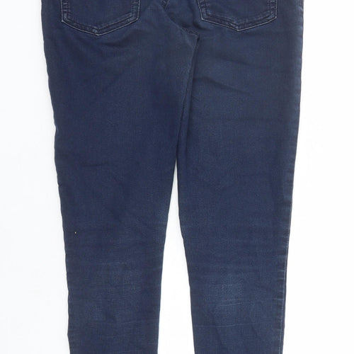 Marks and Spencer Womens Blue Cotton Jegging Jeans Size 10 L28 in Regular - Elasticated Waist