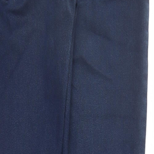 Marks and Spencer Womens Blue Cotton Jegging Jeans Size 10 L28 in Regular - Elasticated Waist