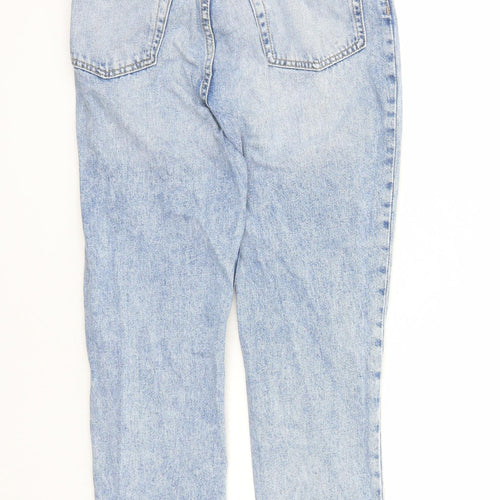 Divided by H&M Womens Blue Cotton Skinny Jeans Size 6 L27 in Regular Button