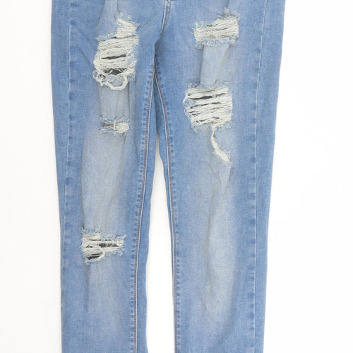 Fashion Nova Womens Blue Cotton Skinny Jeans Size 26 in L31 in Regular Zip