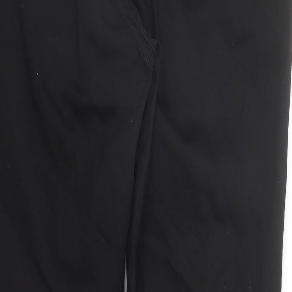 Marks and Spencer Womens Black Cotton Skinny Jeans Size 14 L30 in Regular Zip