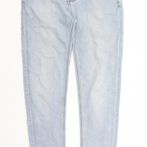 Denim & Co. Mens Blue Cotton Straight Jeans Size 30 in L30 in Regular Zip