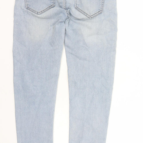 Denim & Co. Mens Blue Cotton Straight Jeans Size 30 in L30 in Regular Zip
