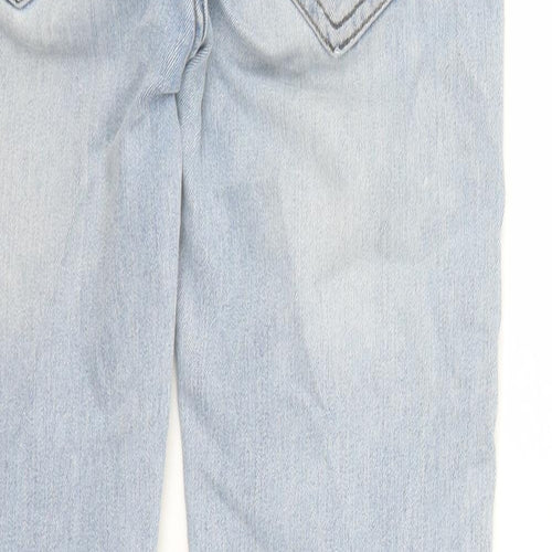 Denim & Co. Mens Blue Cotton Straight Jeans Size 30 in L30 in Regular Zip