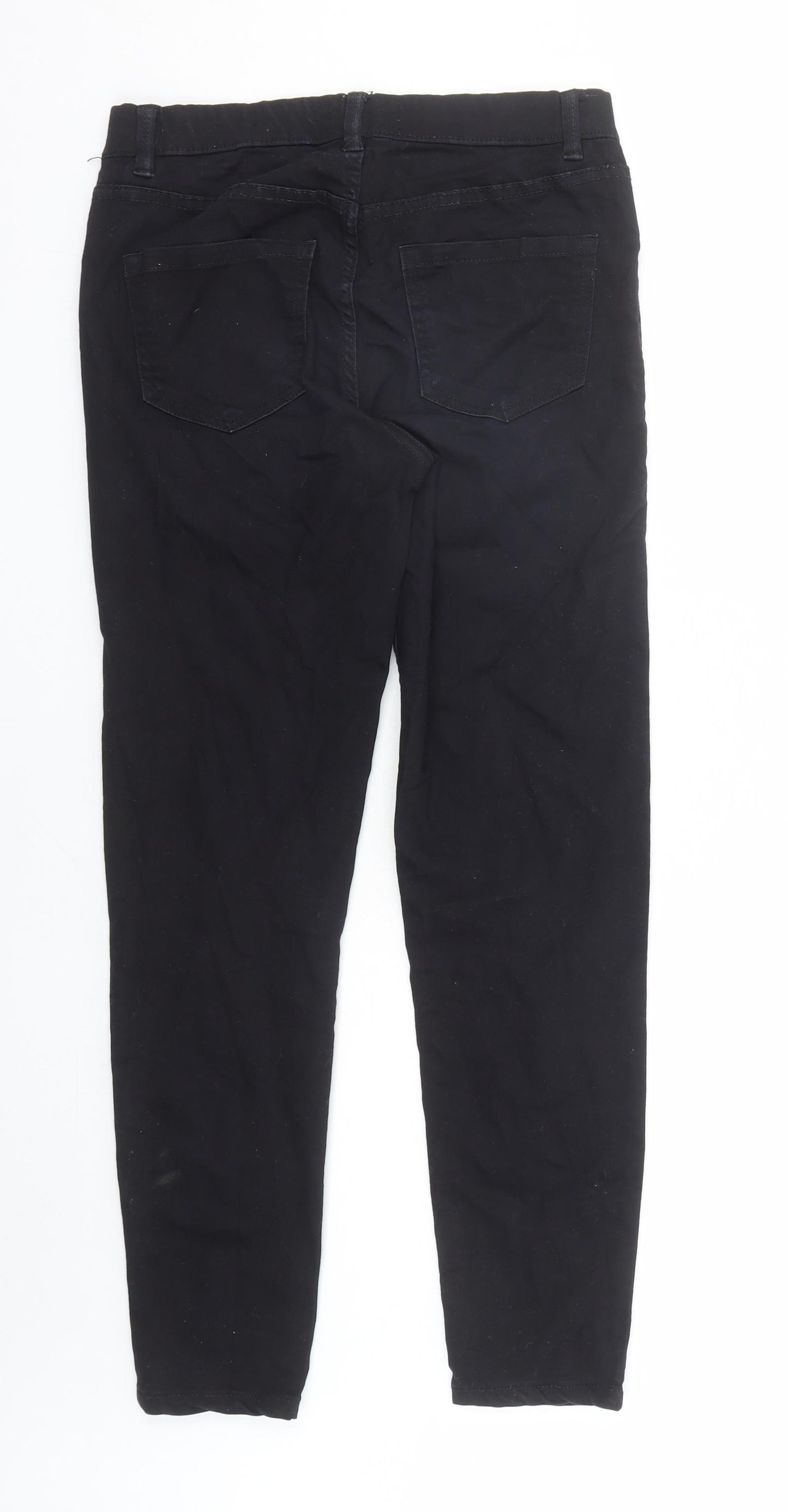 New Look Womens Black Cotton Jegging Jeans Size 10 L29 in Regular - Elasticated Waist