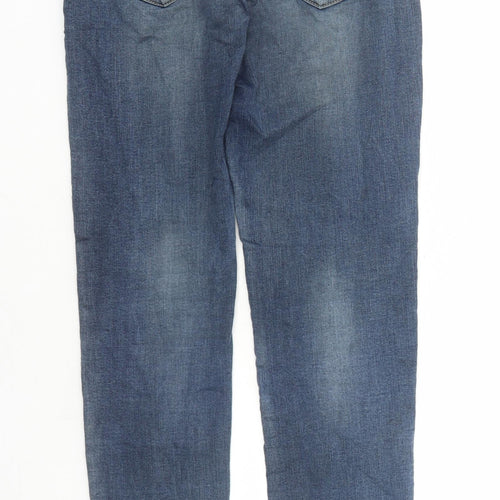 Miss BonBon Womens Blue Cotton Skinny Jeans Size S L28 in Regular Zip