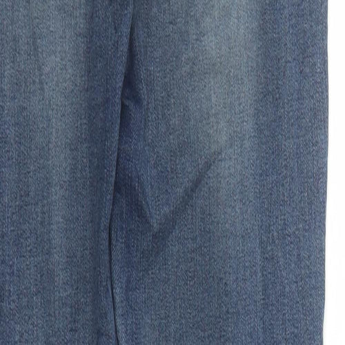 Miss BonBon Womens Blue Cotton Skinny Jeans Size S L28 in Regular Zip