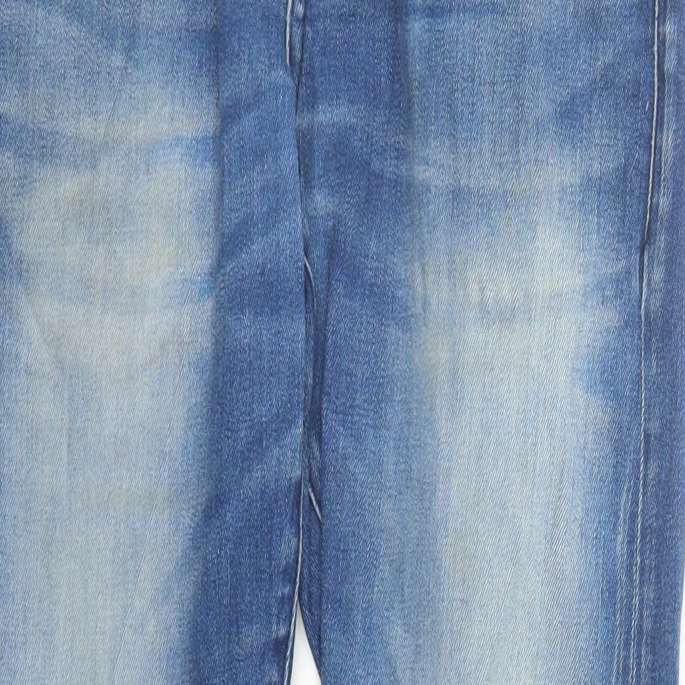 Scotch & Soda Mens Blue Cotton Straight Jeans Size 30 in L30 in Regular Zip