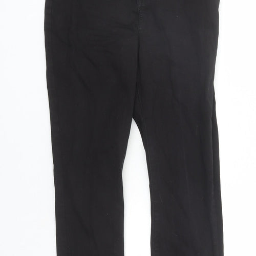 Denim & Co. Womens Black Cotton Skinny Jeans Size 8 L29 in Regular Zip