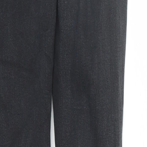 Topshop Womens Black Cotton Skinny Jeans Size 24 in L30 in Regular Zip