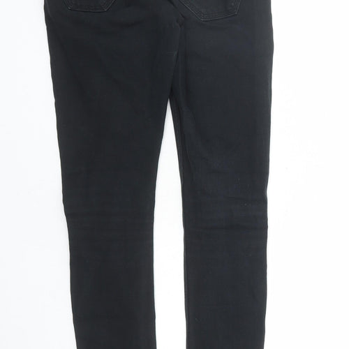 Zara Womens Black Cotton Skinny Jeans Size 28 in L30 in Regular Zip