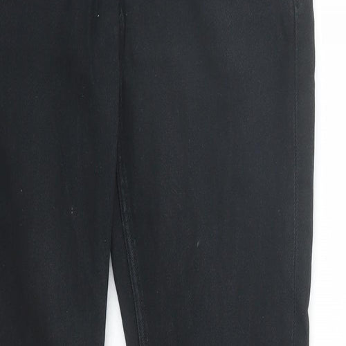 Zara Womens Black Cotton Skinny Jeans Size 28 in L30 in Regular Zip