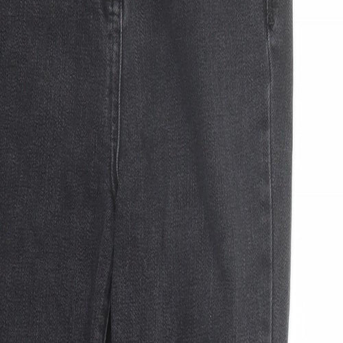 NEXT Womens Black Cotton Skinny Jeans Size 8 L29 in Regular Zip