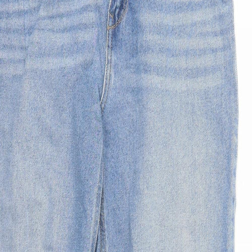 American Original Womens Blue Cotton Straight Jeans Size 28 in L28 in Regular Zip