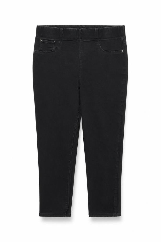 Matalan Womens Black Cotton Jegging Jeans Size 10 L20 in Regular - Elasticated Waist