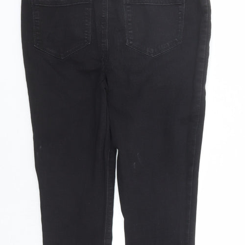 Matalan Womens Black Cotton Jegging Jeans Size 10 L20 in Regular - Elasticated Waist