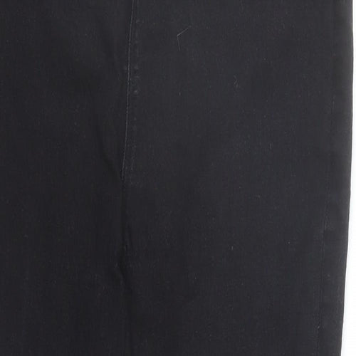 Matalan Womens Black Cotton Jegging Jeans Size 10 L20 in Regular - Elasticated Waist