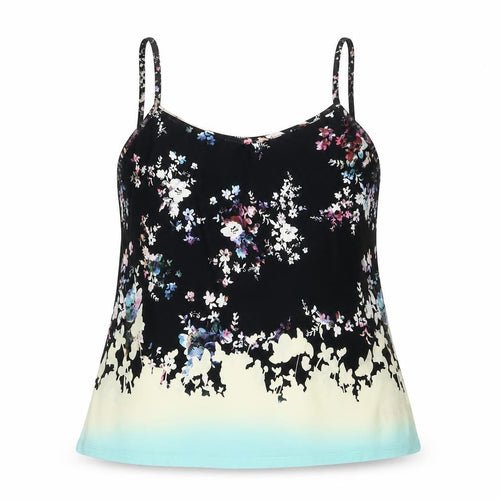 Warehouse Womens Multicoloured Floral Polyester Camisole Tank Size 12 Scoop Neck