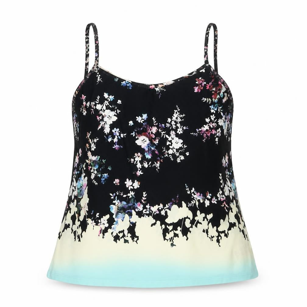 Warehouse Womens Multicoloured Floral Polyester Camisole Tank Size 12 Scoop Neck