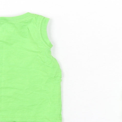 HUGO BOSS Boys Green Cotton Shorts Set Outfit/Set Size 12 Months Pullover