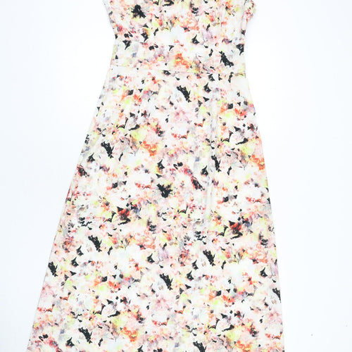 Staple Womens Multicoloured Geometric Polyester Maxi Size 10 V-Neck Zip