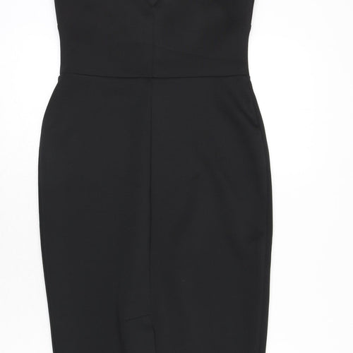 ASOS Womens Black Polyester Bodycon Size 10 Sweetheart Pullover