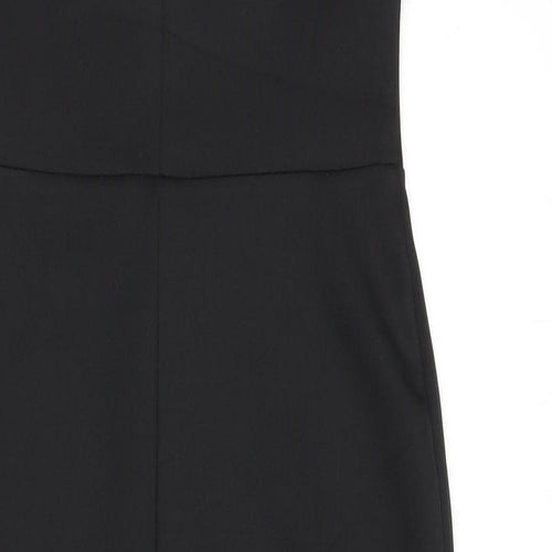 ASOS Womens Black Polyester Bodycon Size 10 Sweetheart Pullover