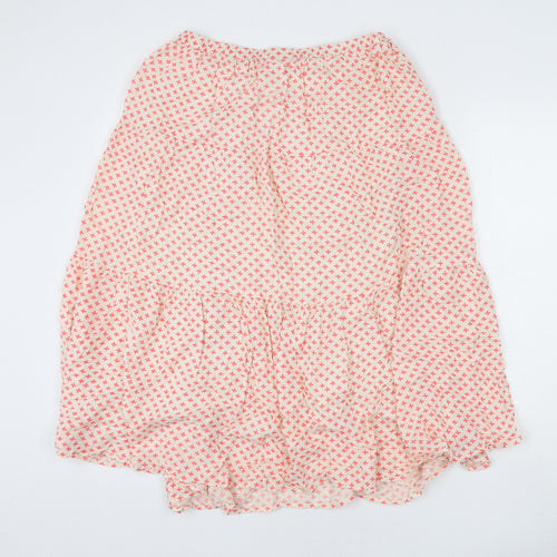 Saint Tropez Clothing Womens Beige Geometric Viscose Flare Skirt Size M